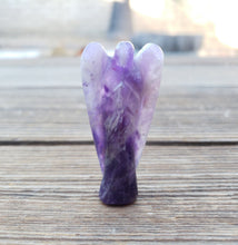 Load image into Gallery viewer, 2" AMETHYST ANGEL Natural Handcarved Stone Gemstone