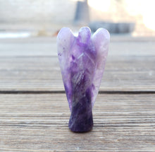 Load image into Gallery viewer, 2" AMETHYST ANGEL Natural Handcarved Stone Gemstone