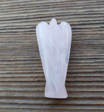Load image into Gallery viewer, 2" ROSE QUARTZ ANGEL Natural Handcarved Stone Gemstone