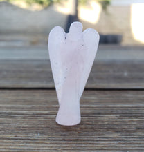 Load image into Gallery viewer, 2" ROSE QUARTZ ANGEL Natural Handcarved Stone Gemstone