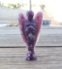 Load image into Gallery viewer, 3" LEPIDOLITE ANGEL Natural Handcarved Stone Gemstone