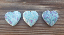 Load image into Gallery viewer, NATURAL RUBY In FUCHSITE Gemstone Puffy Heart 30-35mm