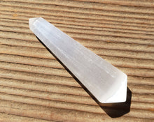 Load image into Gallery viewer, NATURAL SELENITE Double Terminated Gemstone Crystal Pencil Point (One)