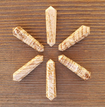 Load image into Gallery viewer, NATURAL ARAGONITE Double Terminated Gemstone Crystal Pencil Point (One)