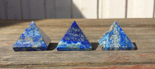 Load image into Gallery viewer, LAPIS LAZULI natural Medium gemstone crystal pyramid 27-30mm