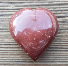 Load image into Gallery viewer, Large NATURAL RED JASPER Gemstone Puffy Heart 60-70mm