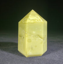 Load image into Gallery viewer, NATURAL SERPENTINE Carved Faceted Point Gemstone Crystal  Point