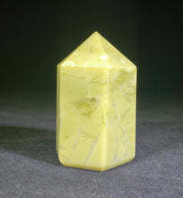 Load image into Gallery viewer, NATURAL SERPENTINE Carved Faceted Point Gemstone Crystal  Point