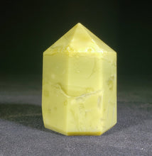 Load image into Gallery viewer, NATURAL SERPENTINE Carved Faceted Point Gemstone Crystal  Point