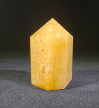 Load image into Gallery viewer, NATURAL GOLDEN QUARTZ Stone Carved Faceted Point Gemstone Crystal  Point