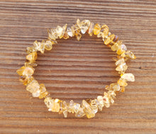 Load image into Gallery viewer, BEER QUARTZ Natural Stone Gemstone Stretchy Chip Bracelet