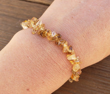 Load image into Gallery viewer, BEER QUARTZ Natural Stone Gemstone Stretchy Chip Bracelet