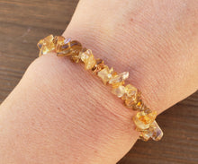 Load image into Gallery viewer, BEER QUARTZ Natural Stone Gemstone Stretchy Chip Bracelet