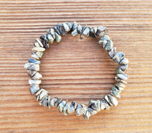 Load image into Gallery viewer, KAMBABA JASPER Natural Stone Gemstone Stretchy Chip Bracelet