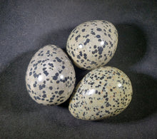 Load image into Gallery viewer, DALMATIAN JASPER EGG Natural Stone Hand Carved Gemstone Egg