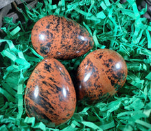 Load image into Gallery viewer, MAHOGANY OBSIDIAN EGG Natural Stone Hand Carved Gemstone Egg