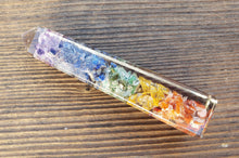 Load image into Gallery viewer, NATURAL ORGONE  7 Chakra layered TOWER Gemstone Stone Crystal