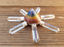 Load image into Gallery viewer, 7 CHAKRA BONDED Energy GENERATOR Natural Gemstone
