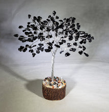 Load image into Gallery viewer, Natural BLACK TOURMALINE Gemstone Chip Tree With 150 Stones Crystal Tree Of Life