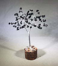 Load image into Gallery viewer, Natural BLACK TOURMALINE Gemstone Chip Tree With 100 Stones Crystal Tree Of Life