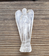 Load image into Gallery viewer, 3" CLEAR QUARTZ ANGEL Natural Handcarved Stone Gemstone