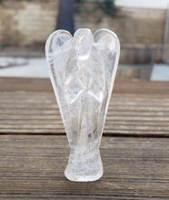 Load image into Gallery viewer, 3" CLEAR QUARTZ ANGEL Natural Handcarved Stone Gemstone