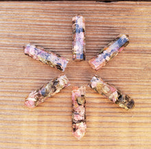 Load image into Gallery viewer, MULTI-TOURMALINE ORGONE Single Terminated Gemstone Crystal Pencil Point (One)