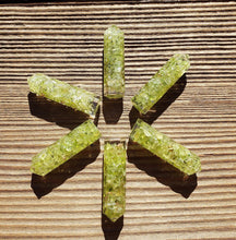 Load image into Gallery viewer, PERIDOT ORGONE Single Terminated Gemstone Crystal Pencil Point (One)