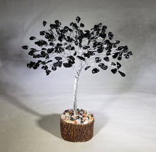 Load image into Gallery viewer, Natural BLACK TOURMALINE Gemstone Chip Tree With 150 Stones Crystal Tree Of Life