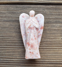 Load image into Gallery viewer, 3" SUNSTONE ANGEL Natural Handcarved Stone Gemstone