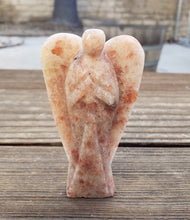 Load image into Gallery viewer, 3" SUNSTONE ANGEL Natural Handcarved Stone Gemstone