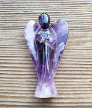 Load image into Gallery viewer, 3" AMETHYST ANGEL Natural Handcarved Stone Gemstone