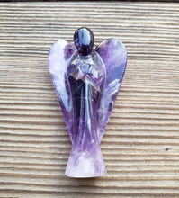 Load image into Gallery viewer, 3" AMETHYST ANGEL Natural Handcarved Stone Gemstone