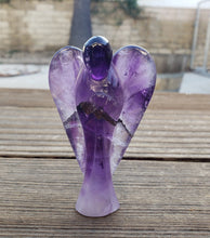 Load image into Gallery viewer, 3" AMETHYST ANGEL Natural Handcarved Stone Gemstone