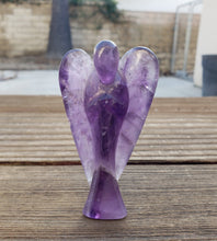 Load image into Gallery viewer, 3" AMETHYST ANGEL Natural Handcarved Stone Gemstone