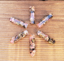 Load image into Gallery viewer, MULTI-TOURMALINE ORGONE Single Terminated Gemstone Crystal Pencil Point (One)