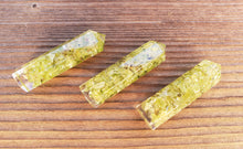 Load image into Gallery viewer, PERIDOT ORGONE Single Terminated Gemstone Crystal Pencil Point (One)