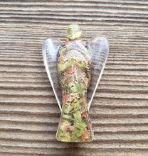 Load image into Gallery viewer, 2 INCH UNAKITE Orgone Gemstone Angel