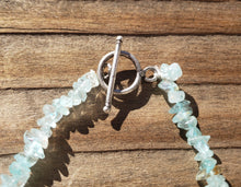 Load image into Gallery viewer, AQUAMARINE Natural Stone Gemstone 30" Chip Necklace