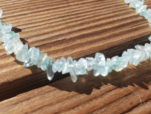 Load image into Gallery viewer, AQUAMARINE Natural Stone Gemstone 30" Chip Necklace