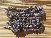 Load image into Gallery viewer, IOLITE Natural Stone Gemstone 30" Chip Necklace