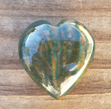 Load image into Gallery viewer, NATURAL BLOODSTONE Gemstone Puffy Heart 40-45mm