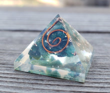 Load image into Gallery viewer, Small (25-30mm) JADE COIL Orgone Gemstone Pyramid Small Pyramid Orgone