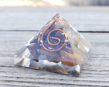 Load image into Gallery viewer, Small (25-30mm) TIGER EYE COIL Orgone Gemstone Pyramid Small Pyramid Orgone