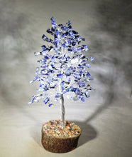 Load image into Gallery viewer, Natural LAPIS LAZULI STEP Style Gemstone Chip Tree With 300 Stones Crystal Tree Of Life