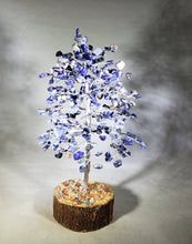 Load image into Gallery viewer, Natural SODALITE STEP Style Gemstone Chip Tree With 300 Stones Crystal Tree Of Life