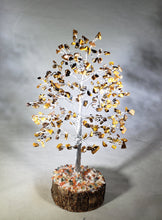 Load image into Gallery viewer, Natural TIGER EYE STEP Style Gemstone Chip Tree With 300 Stones Crystal Tree Of Life