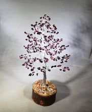 Load image into Gallery viewer, Natural GARNET STEP Style Gemstone Chip Tree With 300 Stones Crystal Tree Of Life