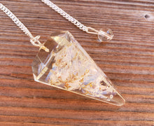 Load image into Gallery viewer, ORGONE OPALITE Gemstone Faceted Orgone Pendulum