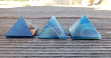 Load image into Gallery viewer, BLUE ONYX natural small gemstone crystal pyramid 20-22